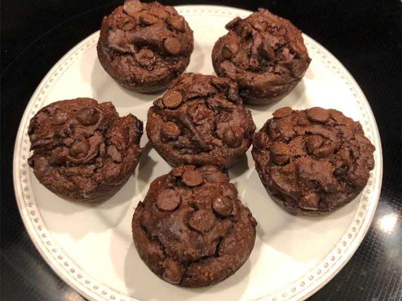 Healthy Chocolate Breakfast Muffins