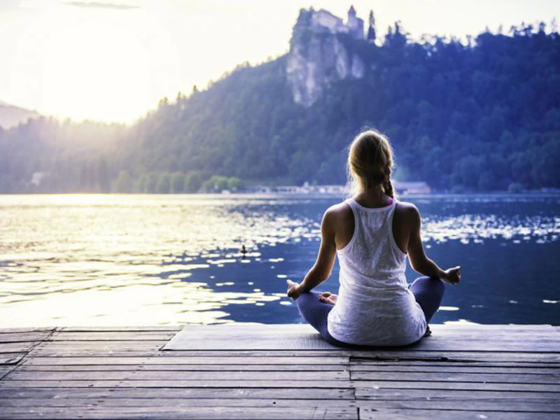 meditation by the lake