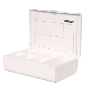 Supplement Pill Box With Sticky Notes